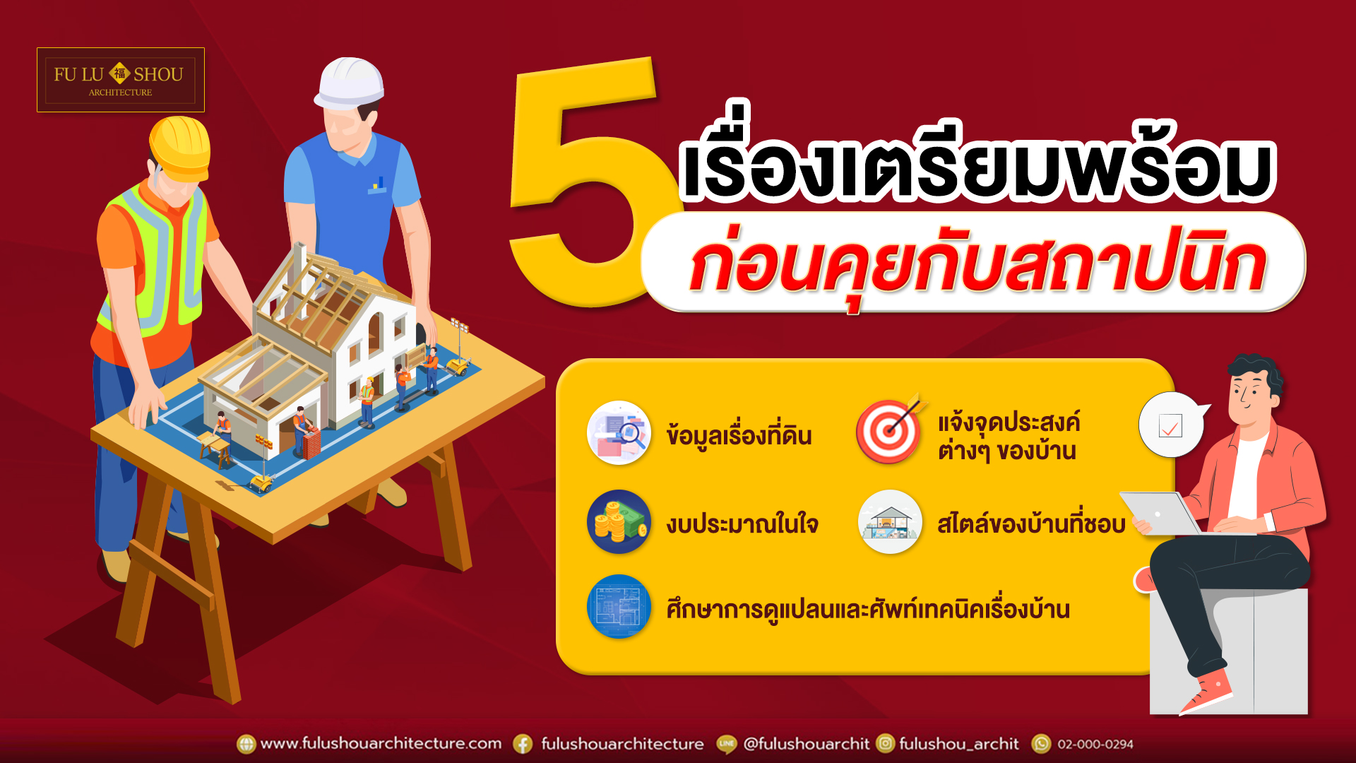 5 เรื่องเตรียมพร้อม ก่อนคุยกับสถาปนิก